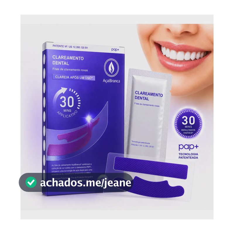 14x Fitas Roxas Clareadoras Para Clareamento Dental Top