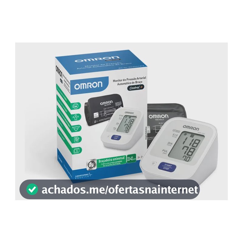 Monitor De Pressão Arterial De Braço Comfort Hem-7122 Omron Cor Branco