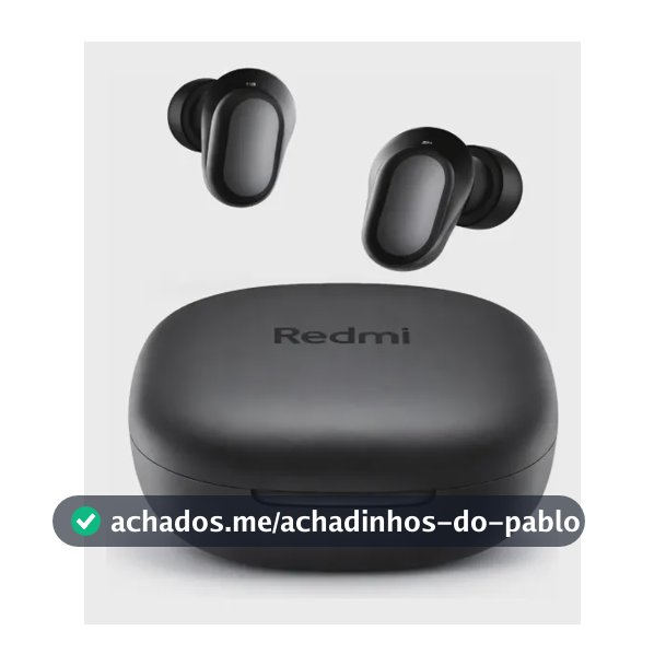Fone De Ouvido Sem Fio Xiaomi Redmi Buds 6 Play Preto Preto