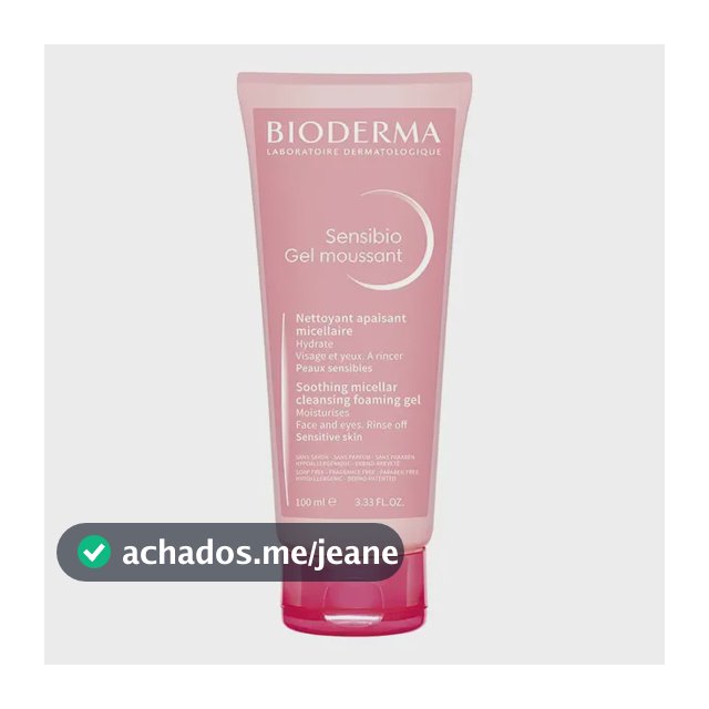 Gel de Limpeza Micelar Calmante e Hidratante Bioderma Sensibio Gel Moussant 100ml