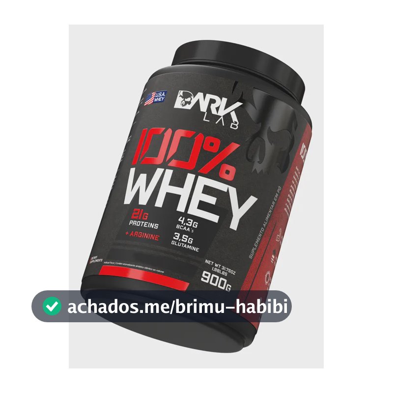 100% Whey Protein Pote 900g Sabor Gelato Di Latte Dark Lab