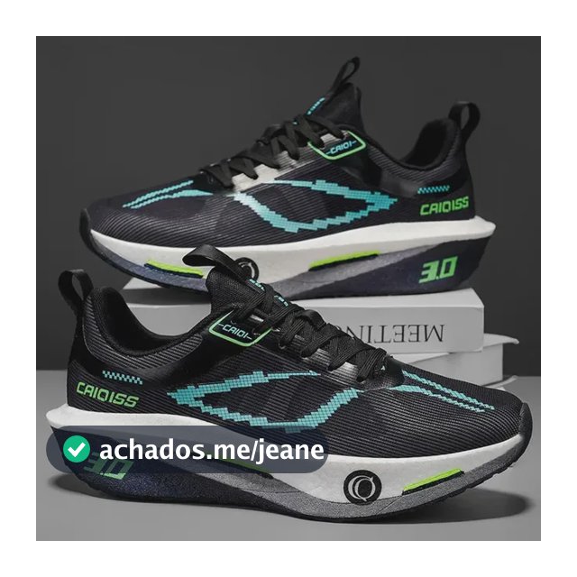Tênis De Corrida Com Placa De Fibra De Carbono Embutida E Co Preto 42