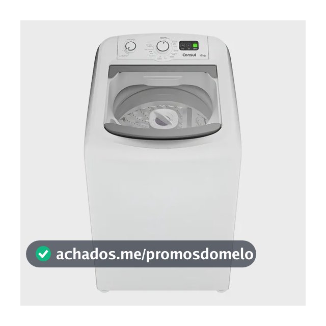 Máquina De Lavar Branca Consul 12kg Com Dosagem Econômica E Cor Branco 110v
