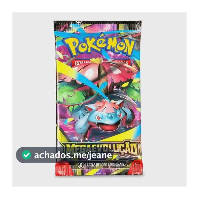 Booster Pokémon Tcg 4 Pacotes 24 Cards Original Copag Megaevolução Português