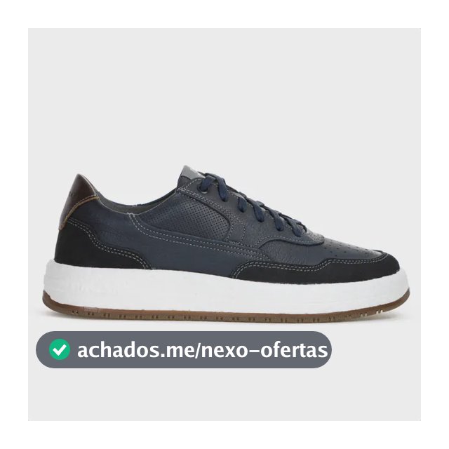 Tênis Democrata Drake Pulse Nobuck Marinho Bonito Macio Azul Azul 39 Br