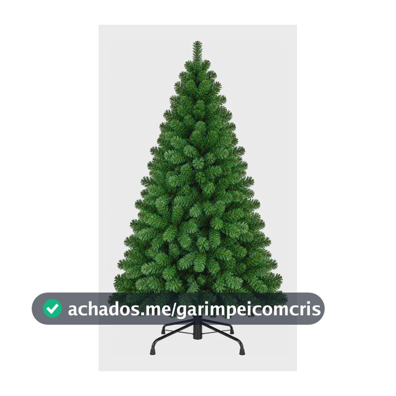 Árvore De Natal Pinheiro Canadense 2,10m 1200 Galhos Verde Verde