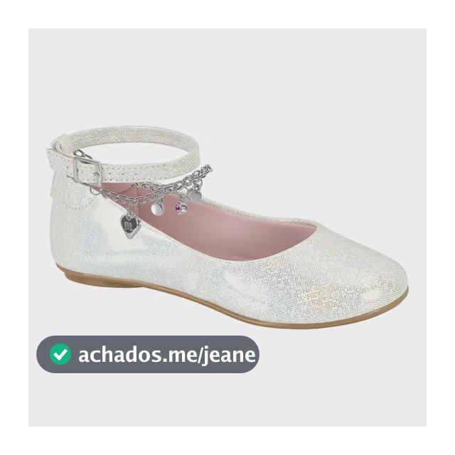 Sapatilha Molekinha Fivela Brilho - Infantil 23939