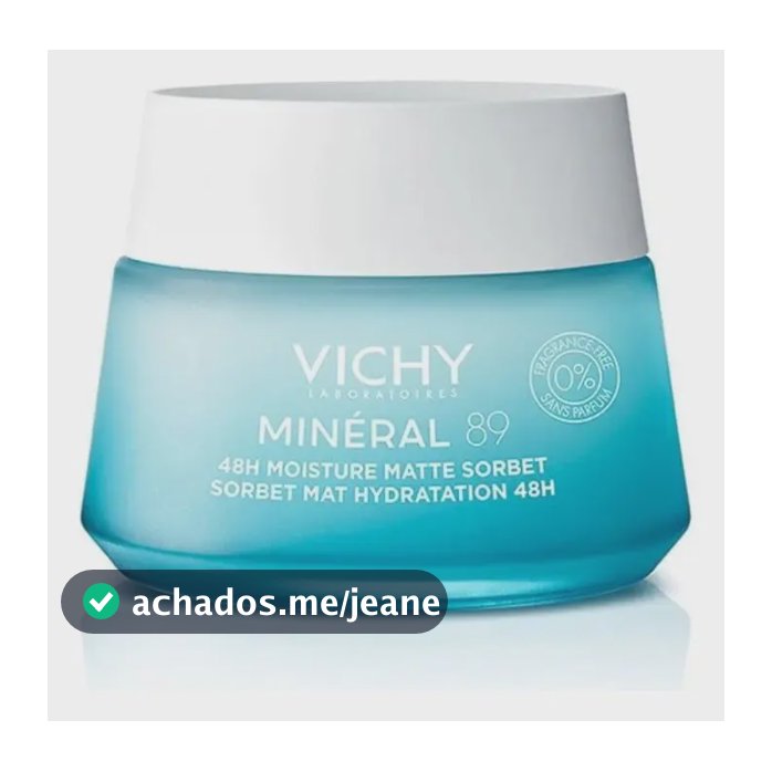 Hidratante Facial Minéral 89 Sorbet Gel Matte 48h 50ml Vichy Todos Os Tipos De Pele, Inclusive As Oleosas Dia/noite
