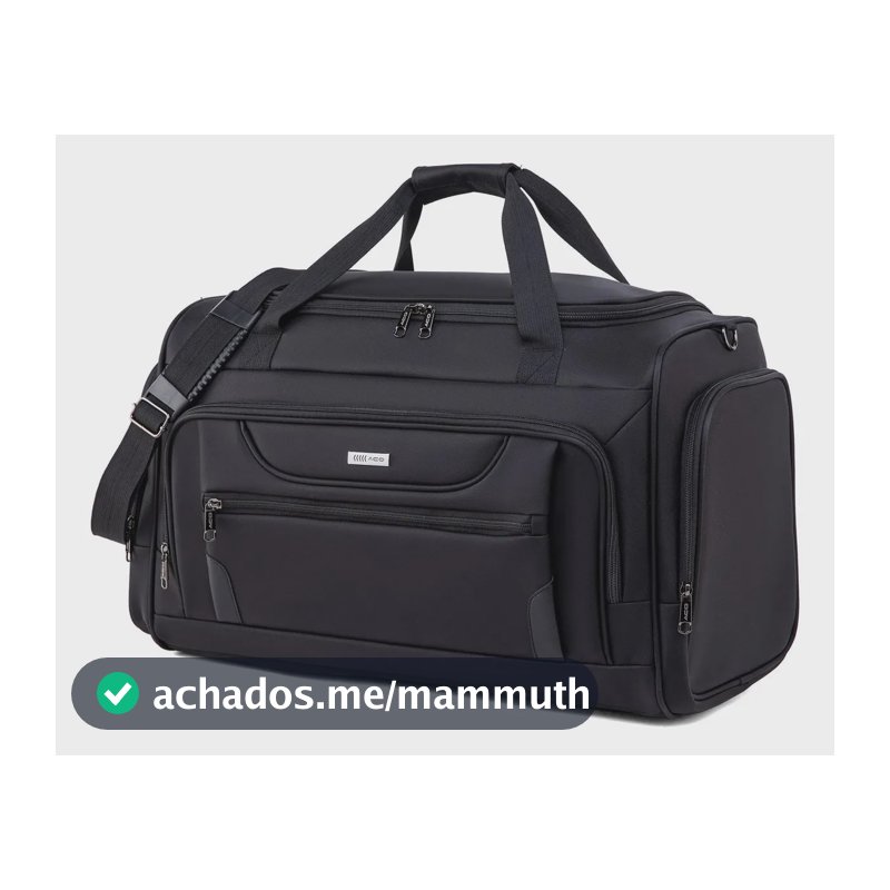 Bolsa Viagem Masculina Impermeável Reforçada Bagagem De Mão Premium Grande 55L Alça De Ombro Academia Esportiva Bagear