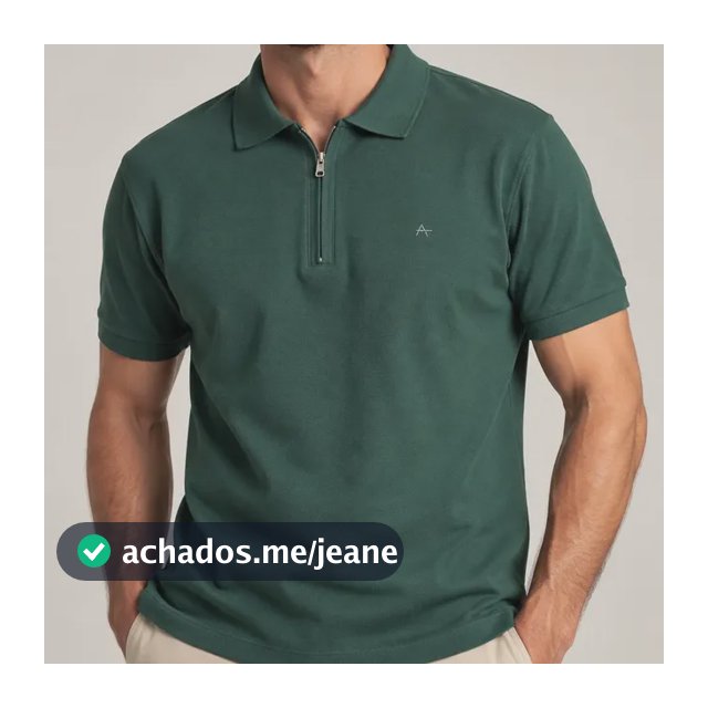 Camisa Polo Aramis Masculina Piquet Zíper Verde Floresta Verde Floresta P