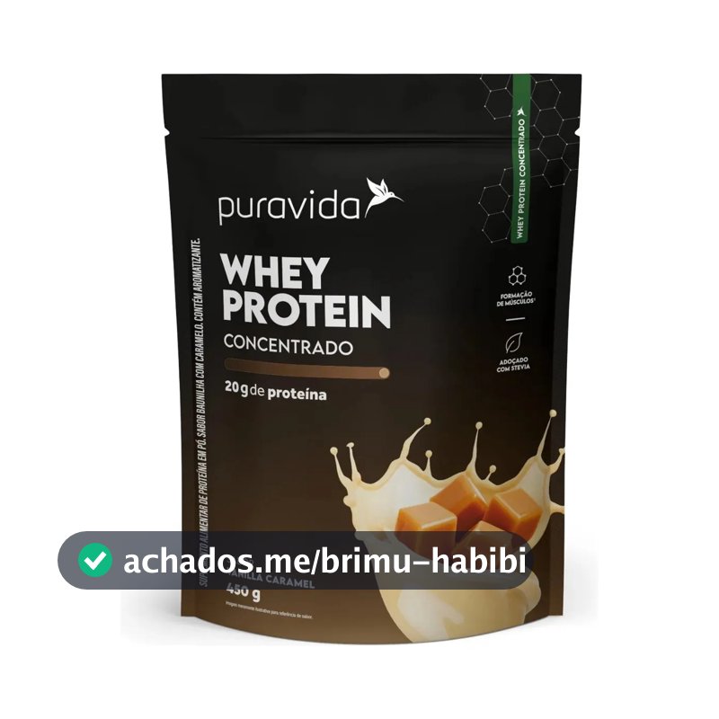 Puravida Whey Protein Concentrado Vanilla Caramel 450G