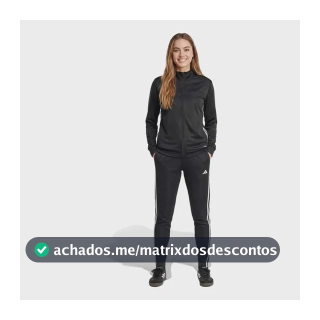 Calça adidas Femininatreino Tr 25 Essentials Longa Preto E Branco G