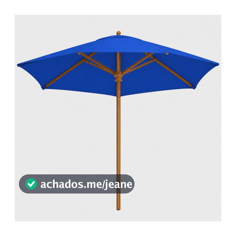 Guarda Sol Ombrelone 2,40 Leve Breezi Madeira Azul Royal