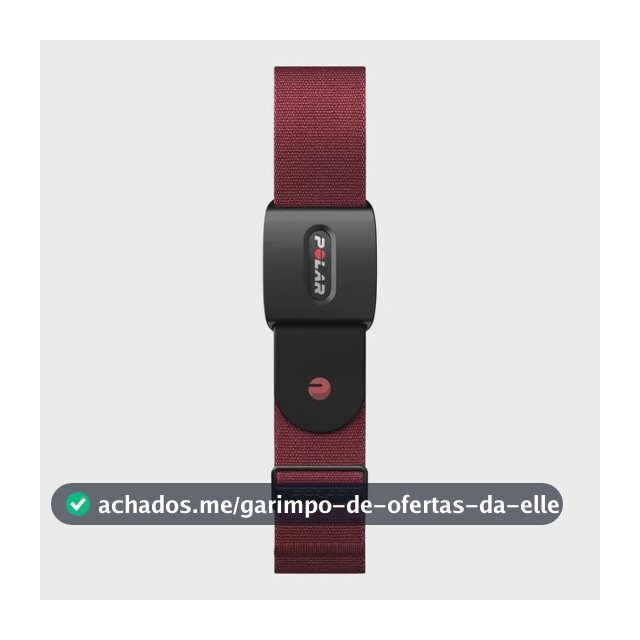 Braçadeira Polar Para Monitor Óptico De Frequência Cardíaca  Vermelho M/eg