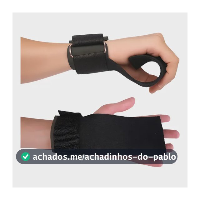 Strap Tala Larga Musculação Vilain Straps Preto Academia Preto