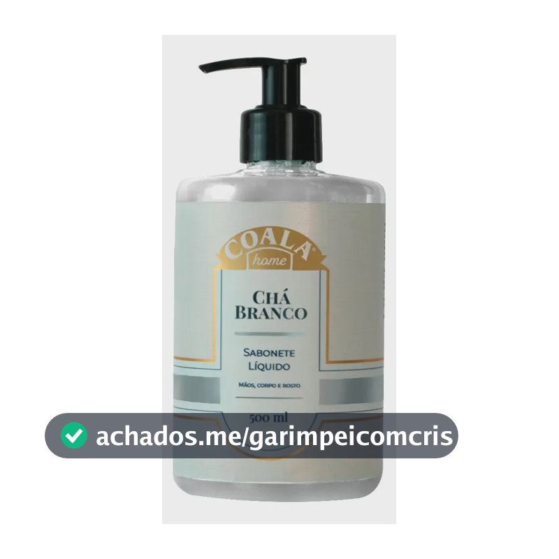 Sabonete Líquido Corpo Mãos Chá Branco Coala Home 500ml