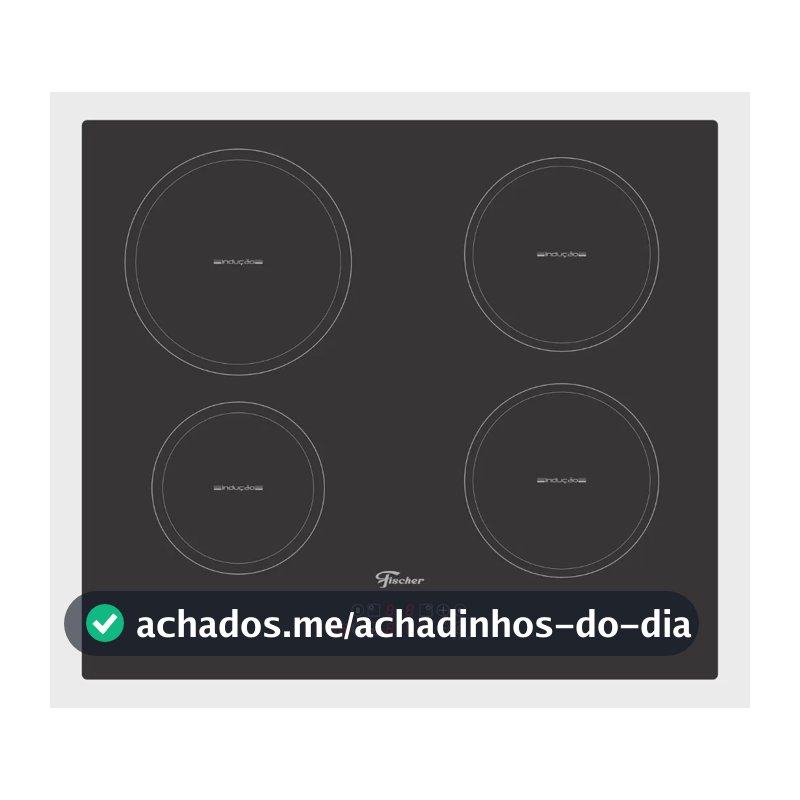 Cooktop de Indução Fischer 4 Bocas Vitrocerâmica com Touch Screen 220V