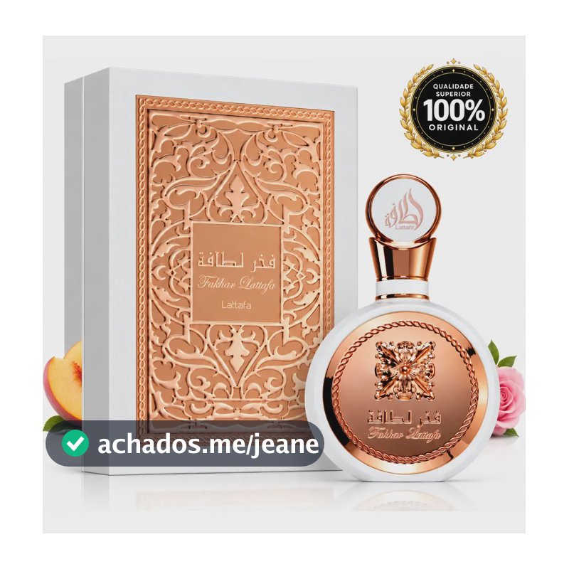 Perfume Arabe Lattafa Fakhar Rose 100ml Para Mulheres