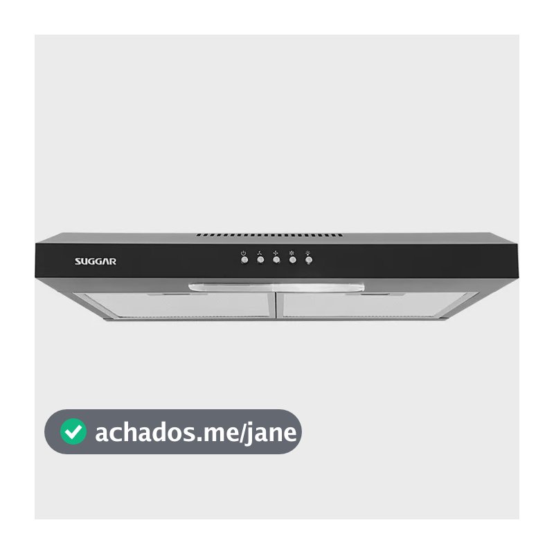 Depurador Slim 60cm Preto Dps161pt Suggar