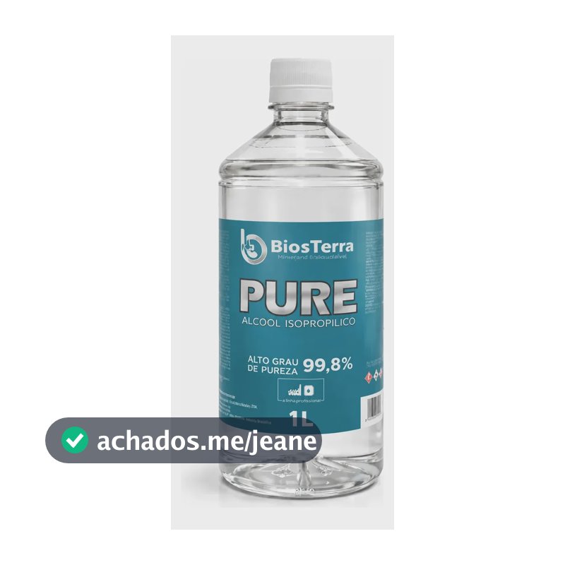 Al-cool Isopropilico 99,8% 1l Limpeza Telas E Placas