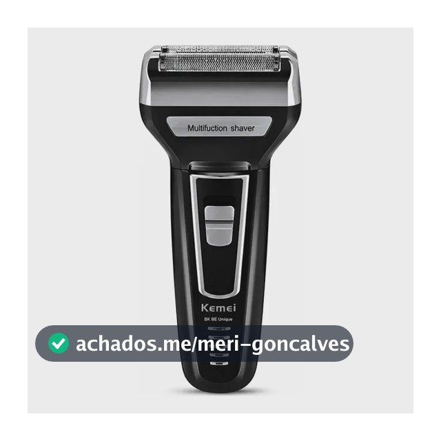 Maquina E Aparador De Cabelo E Barba 3 Em 1 Kemei Km-6558 Preto 127/220v