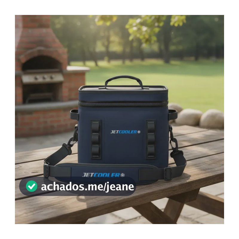 Bolsa Térmica Jet Cooler 14l Portátil Impermeável 24 Latas Azul-escuro