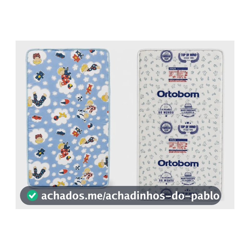 Colchão Ortobom Berço Americano Infantil D18 1,30x0,70 Firme