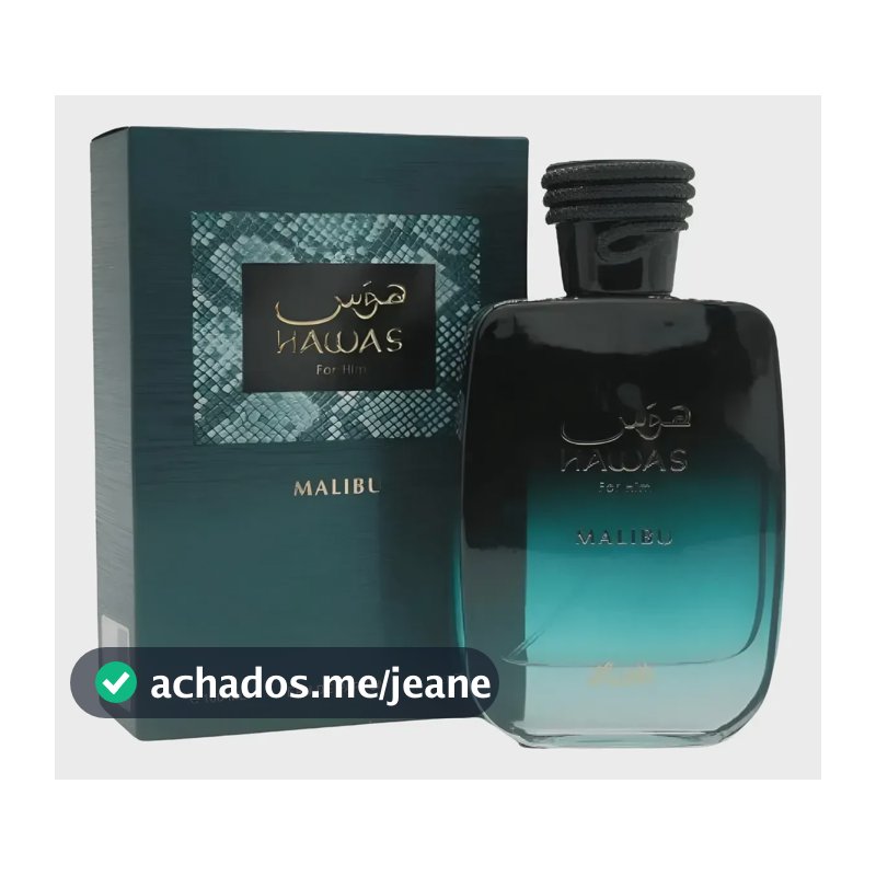 Perfume Hawas For Him Malibu Rasasi 100 Ml Masculino