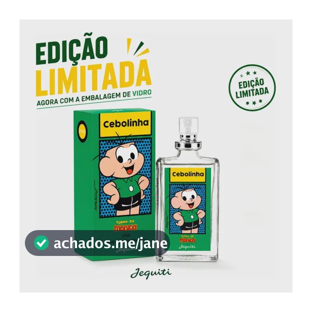 Perfume Colônia Cebolinha 25ml Edição Limitada Jequiti