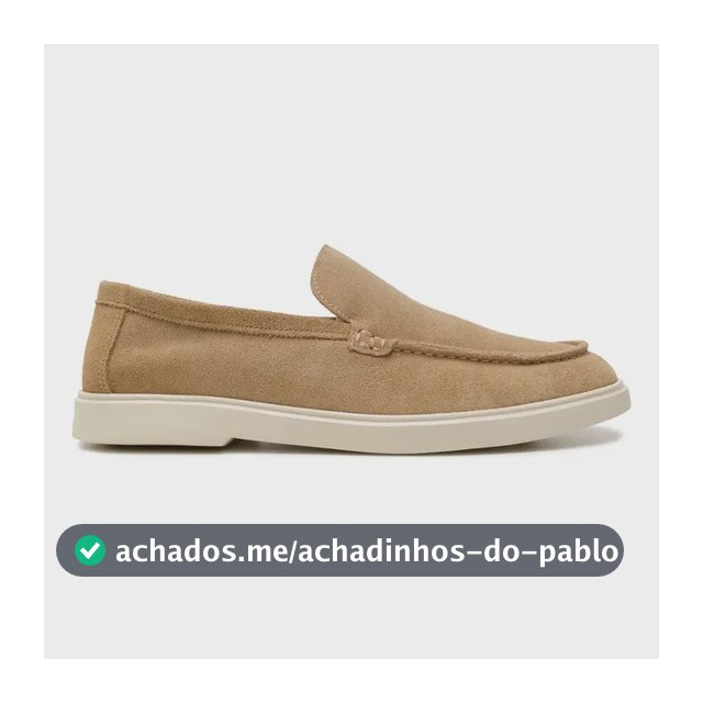 Mocassim Masculino Em Camurça Linha Esporte Fino Old Money