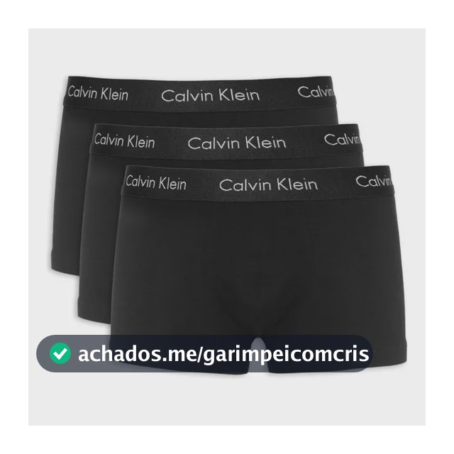 Kit Calvin Klein De 3 Cuecas Low Rise Trunk