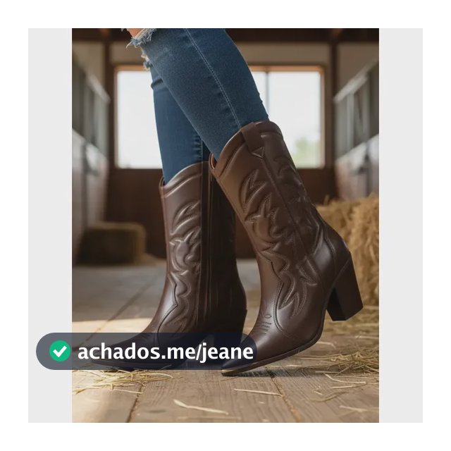 Bota Feminina Vizzano West Texana Bico Fino Moda