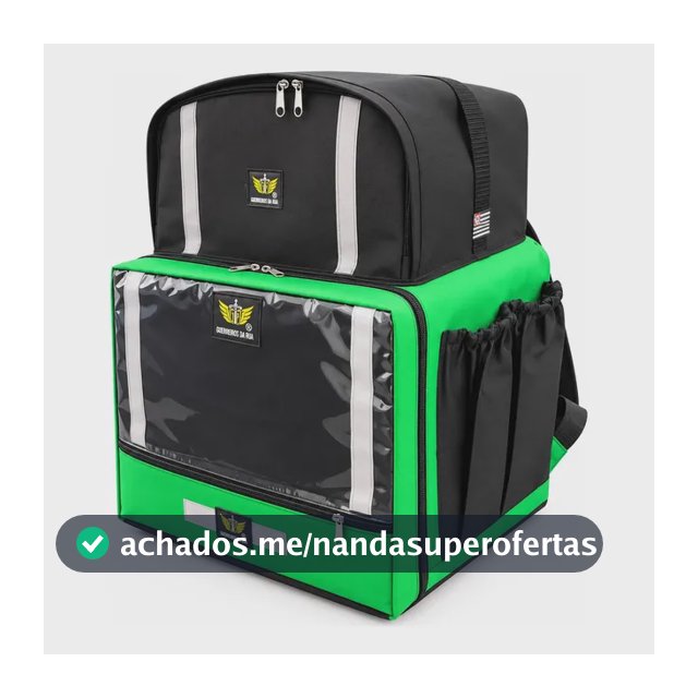 Isobag Mochila Pizza 45 Lts Querreiros Da Rua Reforçada