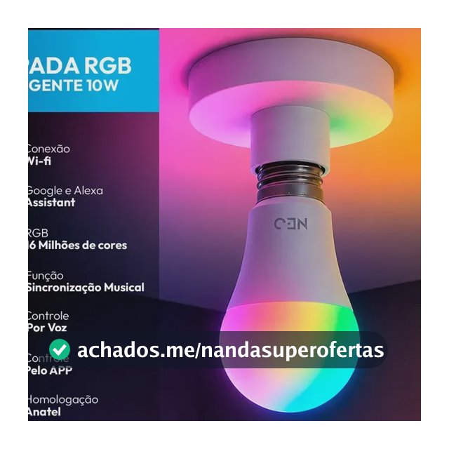 Lampada Led Pera Smart Inteligente Wi Fi 2.4ghz Alexa Google 10w Rgb 2700k/6500k Branco Quente/neutro/frio E27 Cod: 290028177 Avant Neo