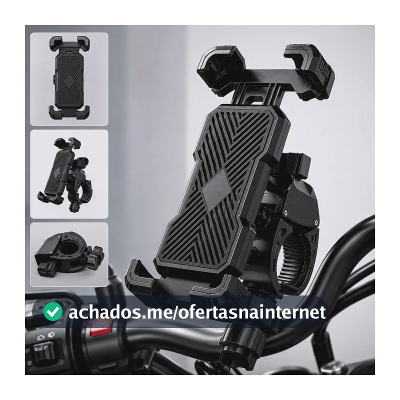 Suporte Celular Moto/bike 360° À Prova D'água C/ Trava