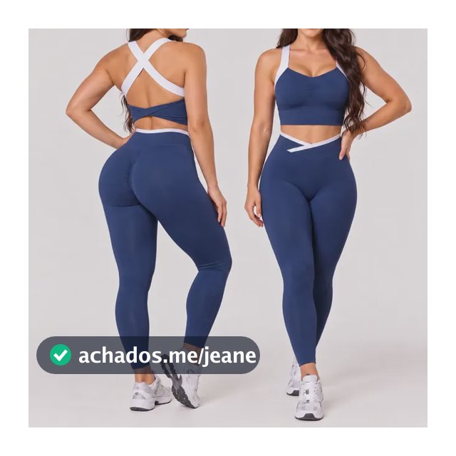 Kit Conjunto Fitness Feminina Legging Regata Academia