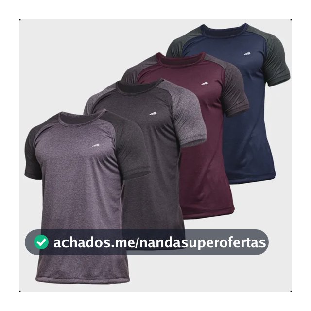 4 Camisetas Masculina Dry Fit Premium Camisa Academia Kit