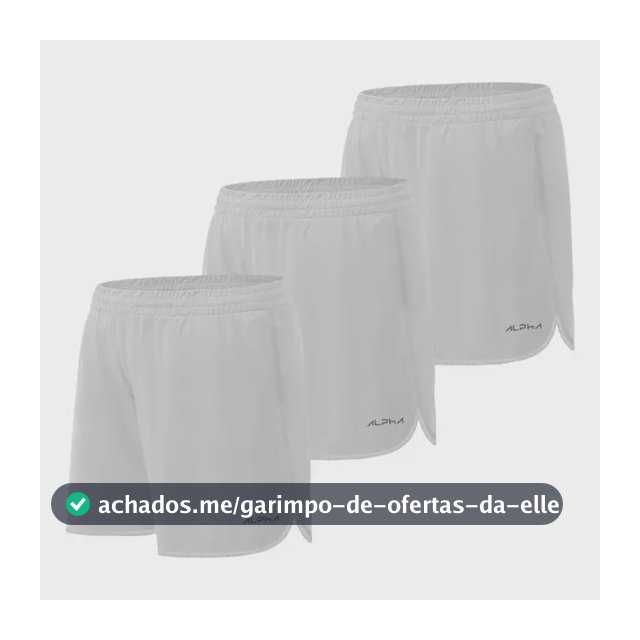 Kit 3 Shorts De Corrida Dry Alpha