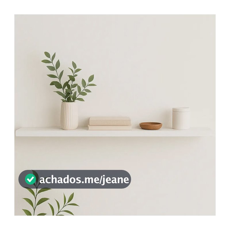 1 Prateleira 120x20 Mdf Branco Enigmalar