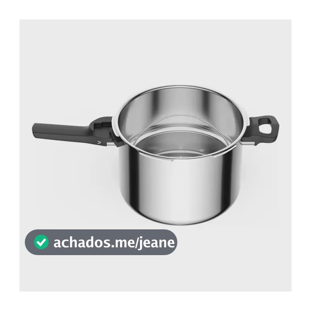 Panela De Pressão Rochedo Trendy Trendy 6 Litros Cinza (aço Inox)
