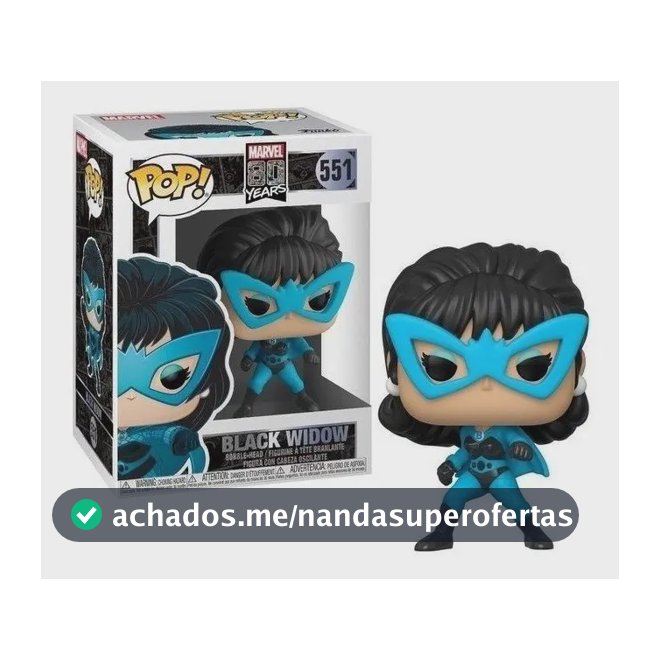 Black Widow #551 Viuva Negra - Marvel 80 Years Funko Pop