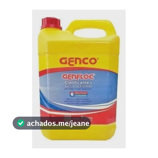 Genco Genfloc Clarificante E Auxiliar De Filtração Água Piscina 5 litros