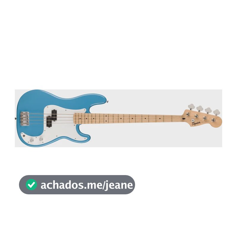 Contra Baixo Fender Squier Sonic Precision California Bl 4c Destro Azul Poliuretano Brilhante 4