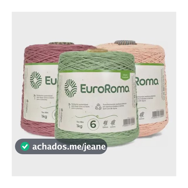 Barbante Euroroma N6 Colorido 1kg