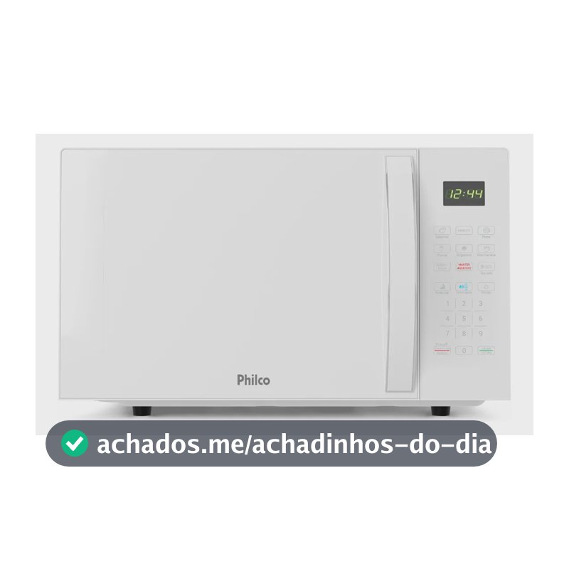 Micro-ondas 33L Philco Limpa Fácil Branco 1400W 127V PMO38B