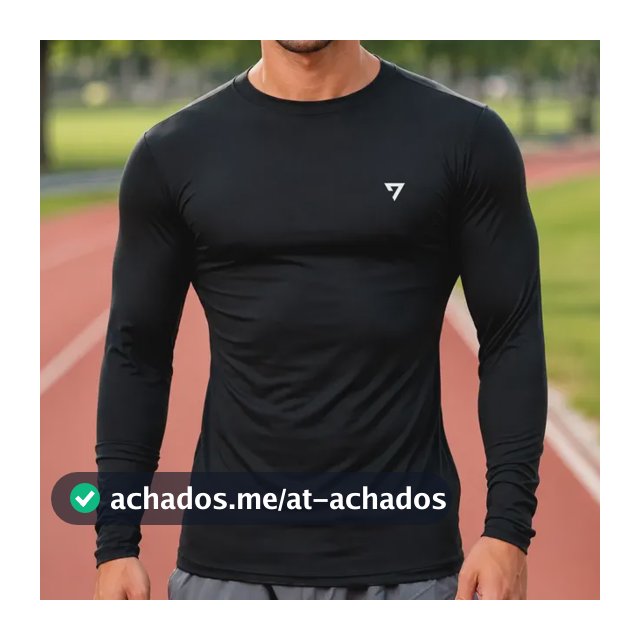 Camisa Térmica Masculina Segunda Pele Proteção Solar Uv50-