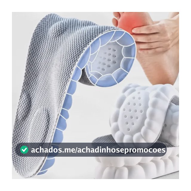 Palmilha De Altissimo Conforto 4d Tênis Sapatos Ortopédica