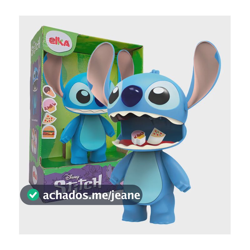 Boneco Do Stitch Disney 20 Cm Abre A Boca - Elka Brinquedos