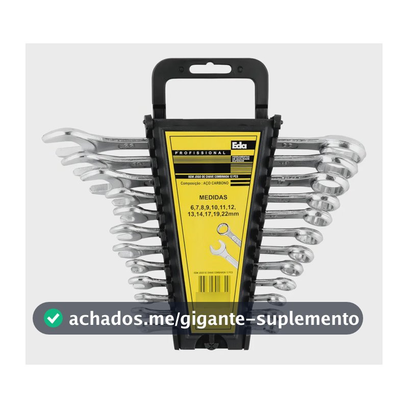 Jogo Chave Combinada Eda 12 Peças 6 A 22mm 0gw Hobby