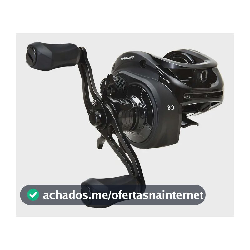 Carretilha Pesca Black Tamba Bg 12kg Drag 8.0:1 Maruri Cor Preto Lado Da Manivela Direito